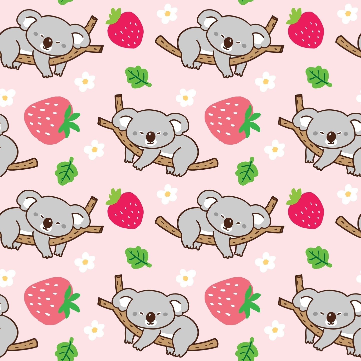 Pink Koala & Strawberry
