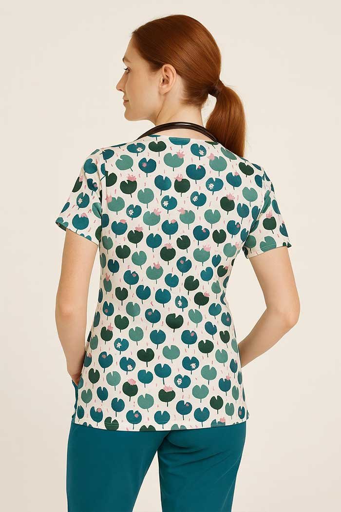 Let’s Be Frogs Together Top – Scrubs for Clinic & Hospital