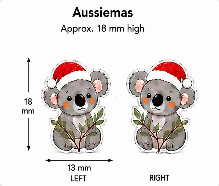 AussieMas (Earrings plus Scrunchie)