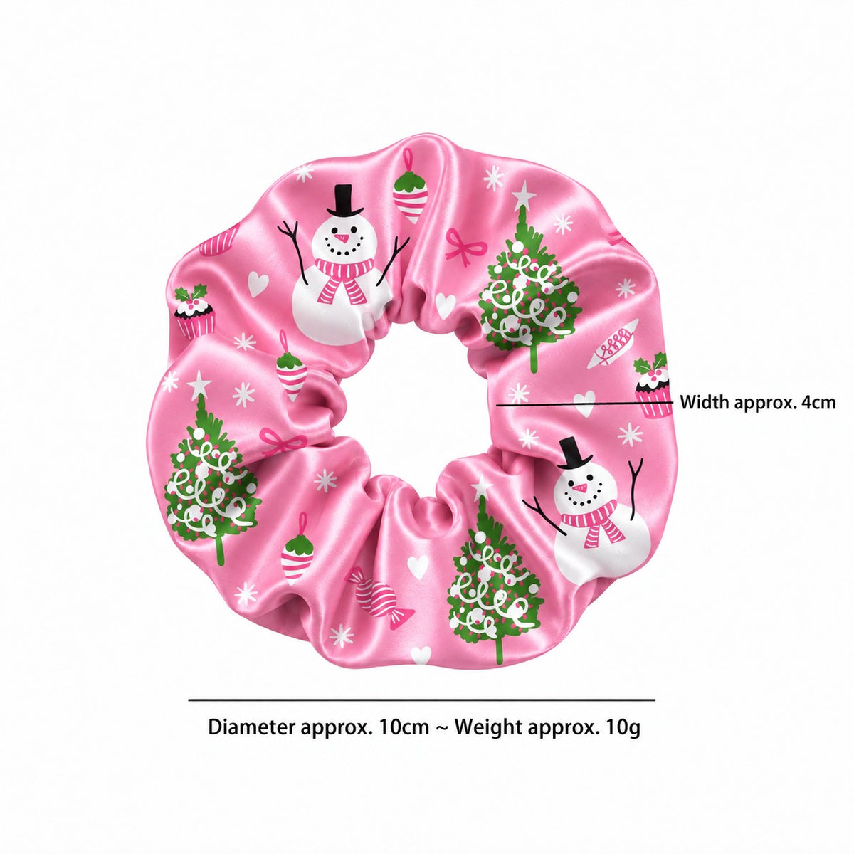 PinkMas (Earrings plus Scrunchie)
