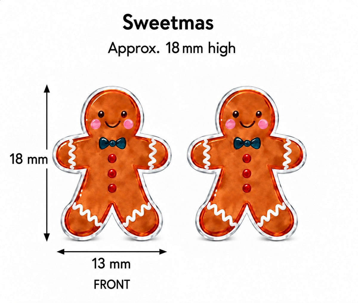 SweetMas (Earrings plus Hair Claw)